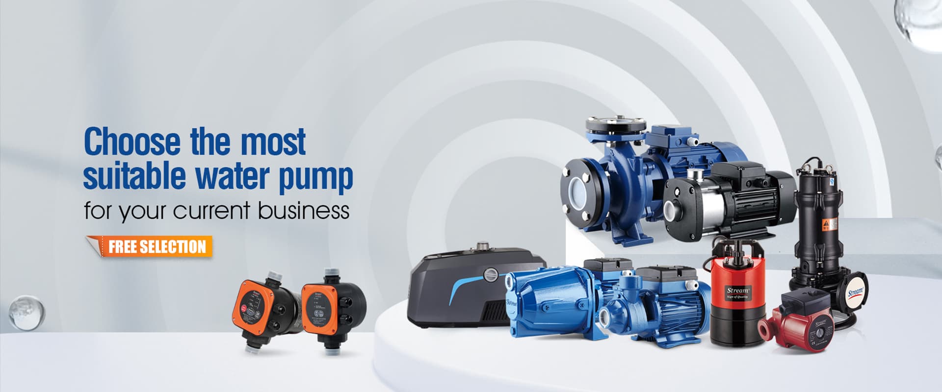 Choose the most suitable water pump for your current business