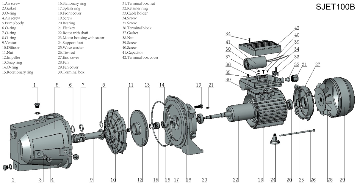 Mindong Dp255 Self-Priming Jet Deep Well Surface Pump - Water Pump and Pump