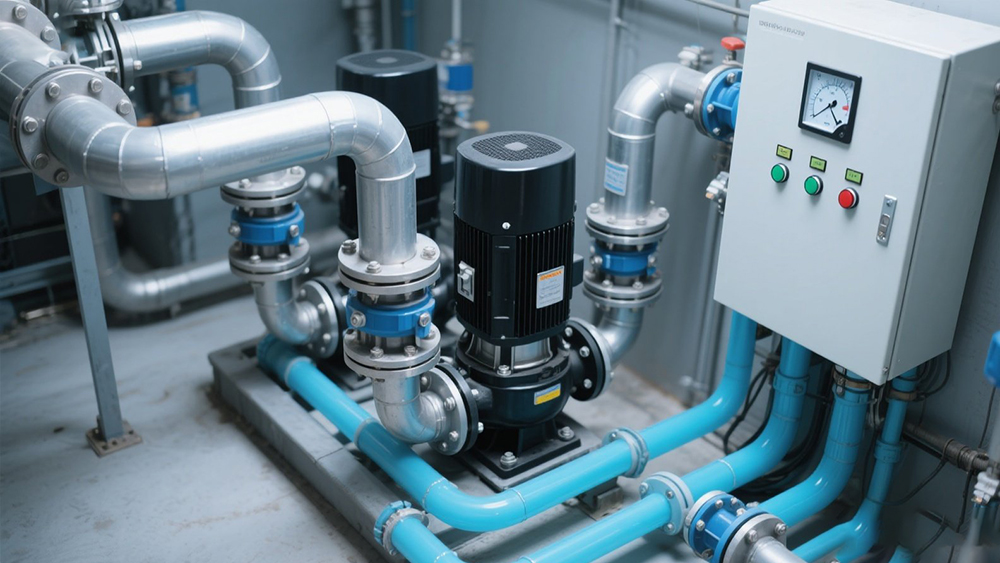 jimeng-2025-05-21-948-a Booster Pump System Maintain Water Pressure in Buildings.jpeg