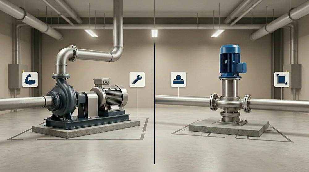 Optimizing Pump Rooms: Inline vs End Suction Centrifugal Pumps