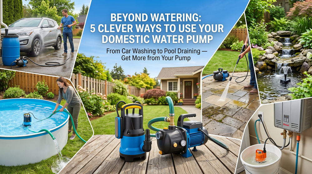 Beyond Watering: 5 Clever Ways to Use Your Domestic Water Pump