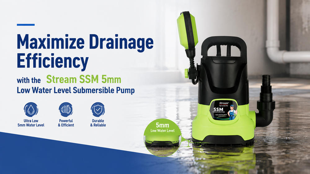 Maximize Drainage Efficiency with the Stream SSM 5mm Low Water Level Submersible Pump Maximize Drainage Efficiency with the Stream SSM 5mm Low Water Level Submersible Pump