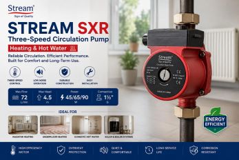 Stream SXR Three-Speed Circulation Pump | Heating & Hot Water
