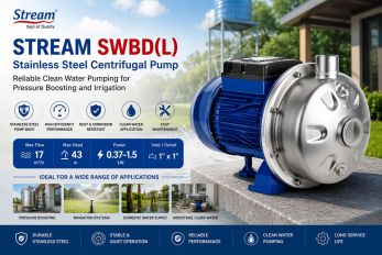 Stream SWBD(L) Stainless Steel Centrifugal Pump: Reliable Clean Water Pumping for Pressure Boosting and Irrigation