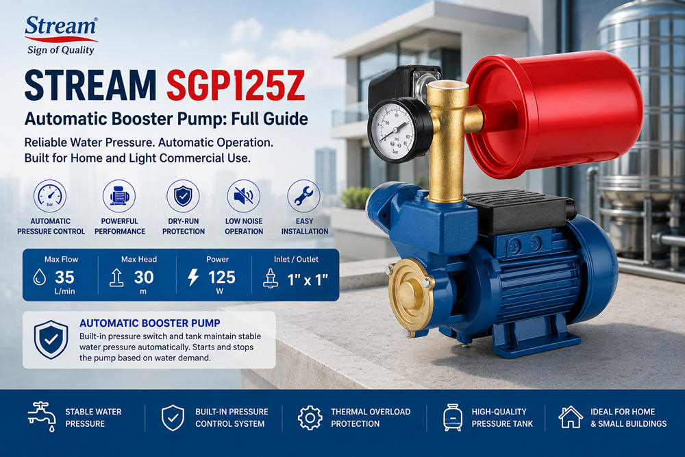 Stream SGP125Z Automatic Booster Pump: Full Guide Stream SGP125Z Automatic Booster Pump: Full Guide