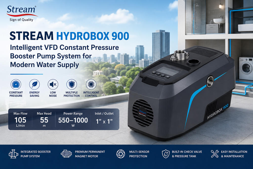 Stream Hydrobox 900: Intelligent VFD Constant Pressure Booster Pump System for Modern Water Supply Stream Hydrobox 900: Intelligent VFD Constant Pressure Booster Pump System for Modern Water Supply