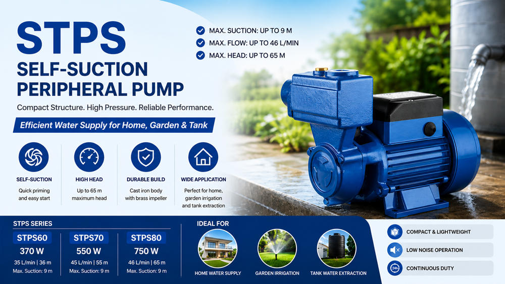 Stream STPS Self-Priming Peripheral Pump: Compact High-Pressure Water Pump Guide Stream STPS Self-Priming Peripheral Pump: Compact High-Pressure Water Pump Guide