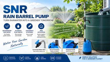 Stream SNR Rain Barrel Pump: Submersible Garden Pump for Rainwater Irrigation