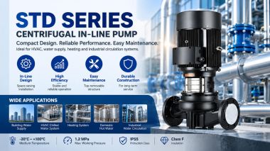 Stream STD Centrifugal In-Line Pump: Commercial & Industrial Water Booster and HVAC Pump Guide