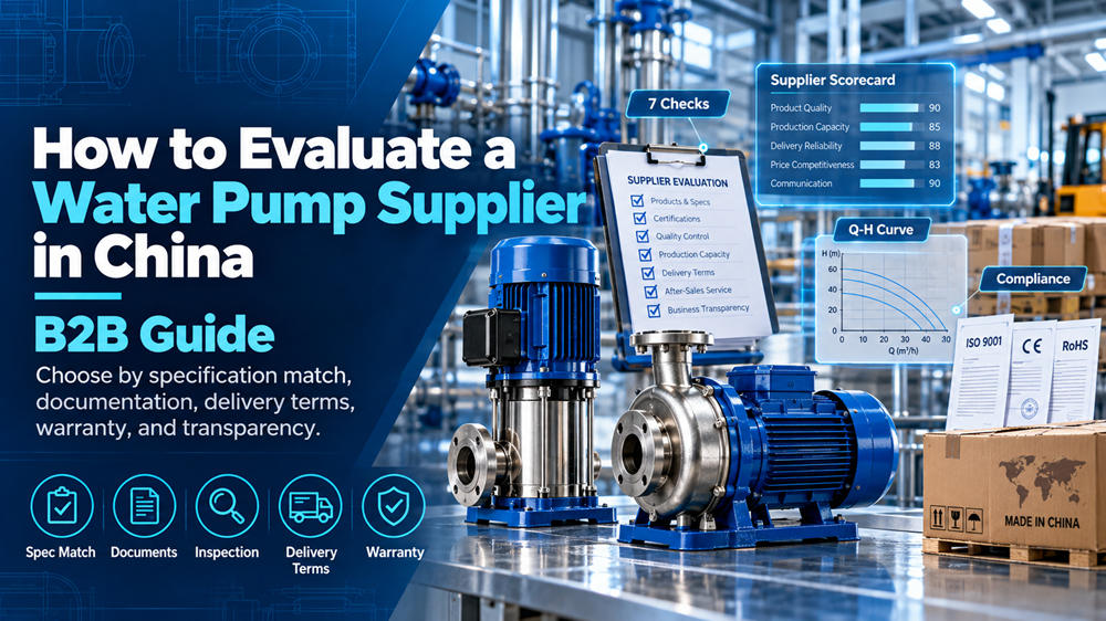 How to Evaluate a Water Pump Supplier in China | B2B Guide How to Evaluate a Water Pump Supplier in China | B2B Guide