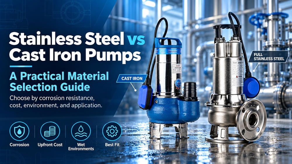 Stainless Steel vs Cast Iron Pumps: A Practical Material Selection Guide