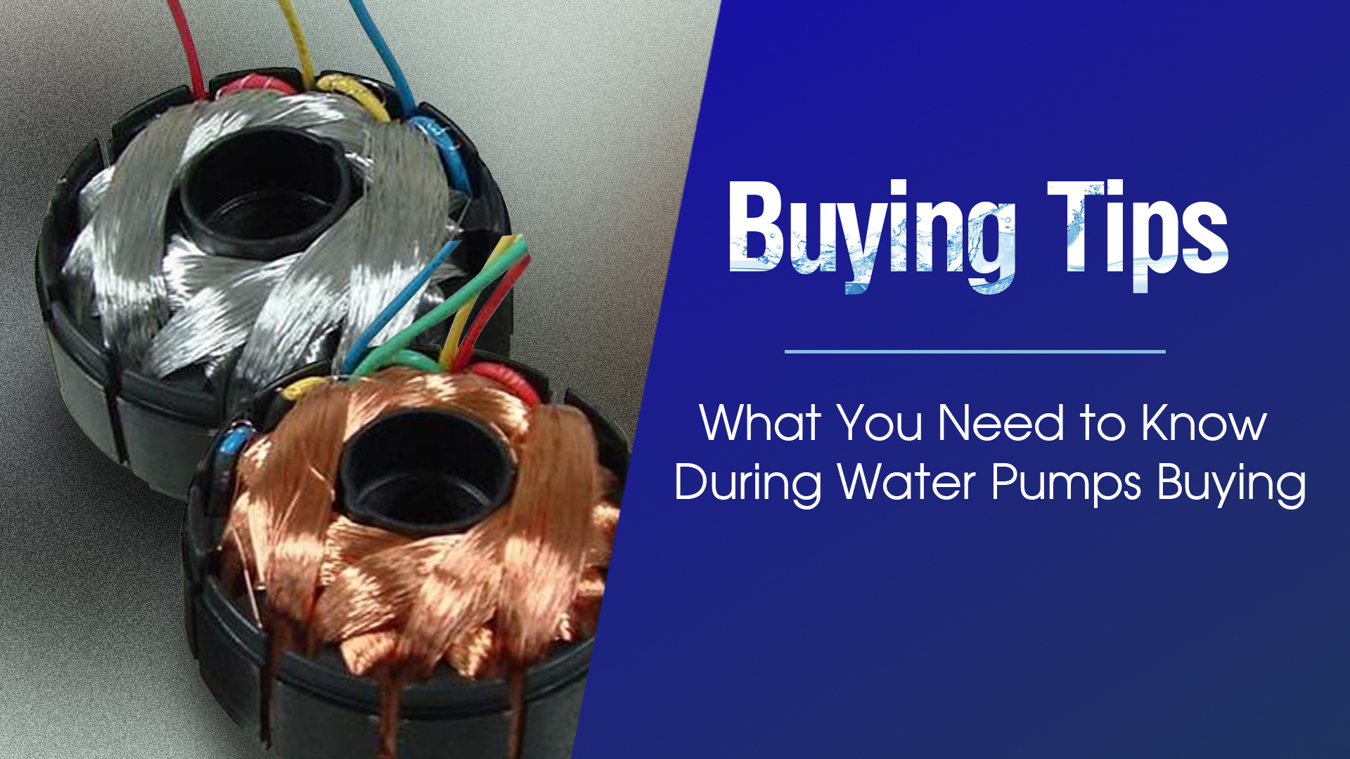 Save Money with Aluminum Wire Motors? Here's What You Need to Know During Water Pumps Buying.
