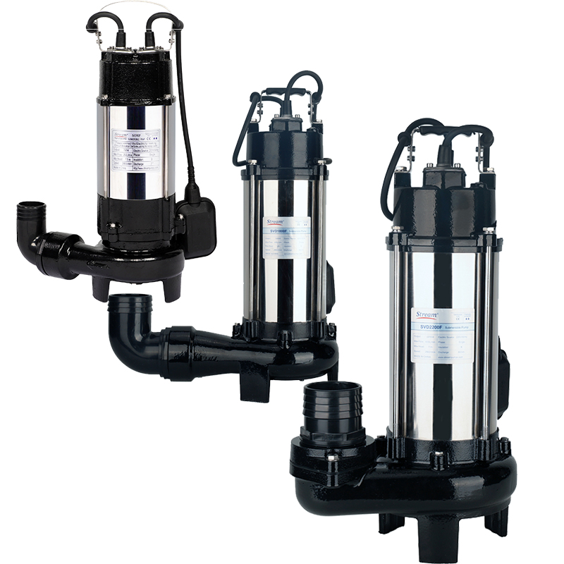 Submersible Sewage Pump with Cutter Impeller — SVD