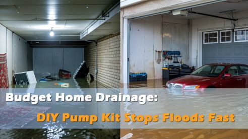 Affordable Flood Prevention: Lightweight Pump & Basket Drainage Kit