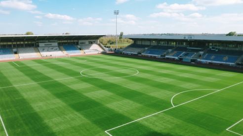 Maintaining a Football Field Made Easy With a Water Pump and Sprinkler System