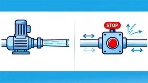 How to Prevent Water Hammer When Starting or Stopping a Pump