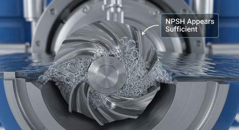 Why Does Cavitation Occur Even When NPSH Appears Sufficient?